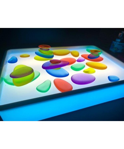 Playlearn Rainbow Stacking Stones – Perfect Light Table Toy – 30 Pieces $35.11 Early Development & Activity Toys