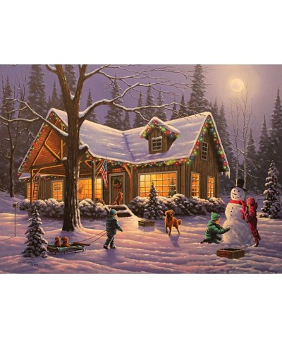 500 Piece Glow in The Dark Puzzle Jigsaw Puzzle for Adults - Family Traditions - 500 pc Jigsaws by Artist Geno Peoples $28.84...