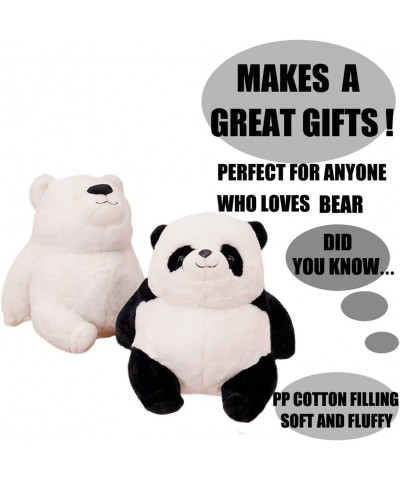 Super Cute Panda Plush White Bear Toy Soft Polar Bear Stuffed Animals Teddy Bear Plushie Fat Brown Bear Dolls Gifts Easter Xm...