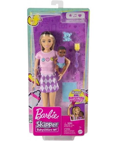 Dolls and Accessories Skipper Doll (Two-Tone Hair) with Baby Figure and 5 Accessories Babysitters Inc. Playset $29.29 Doll Pl...