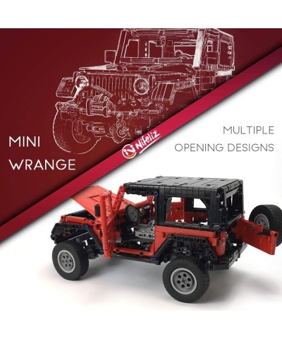 Mini Off-Road Car Wrange MOC Technique Building Blocks and Engineering Toy Adult Collectible Model Cars Kits to Build 1:14 Sc...