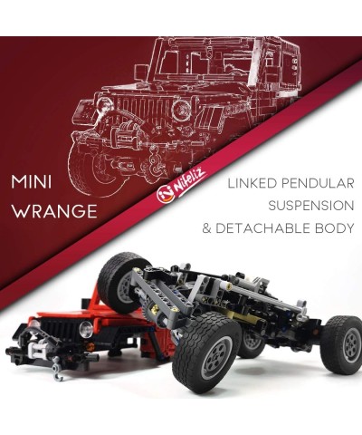 Mini Off-Road Car Wrange MOC Technique Building Blocks and Engineering Toy Adult Collectible Model Cars Kits to Build 1:14 Sc...