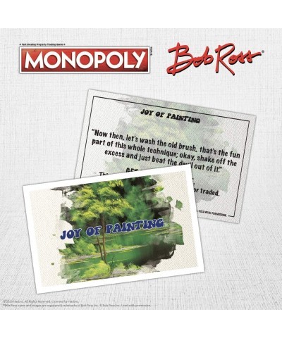 Monopoly Bob Ross | Based on Bob Ross Show The Joy of Painting | Collectible Monopoly Game Featuring Bob Ross Artwork | Offic...