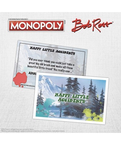 Monopoly Bob Ross | Based on Bob Ross Show The Joy of Painting | Collectible Monopoly Game Featuring Bob Ross Artwork | Offic...