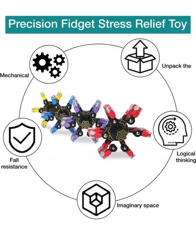 FIDGETVIBE Fidget Toys Pack – Transformable Spinner for Boys and Girls – Advanced Transformable Fingertip Gyro – Durable ABS ...