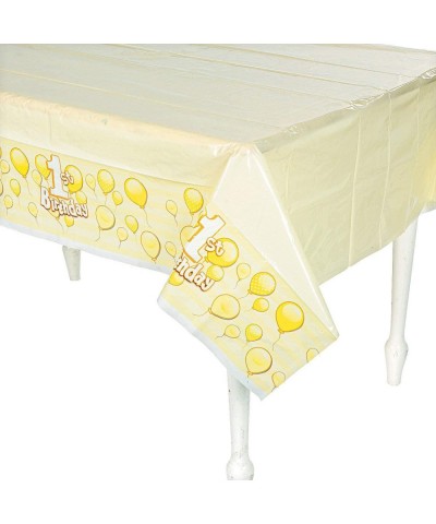 1ST Birthday Yellow TABLECOVER - Party Supplies - 1 Piece $15.71 Kids' Party Tablecovers