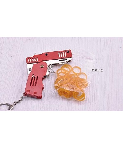 Rubber Band Gun Foldable All Metal Materials of Zinc-Iron Alloy Mini Compact can be Hung on Keychain $15.95 Gags & Practical ...