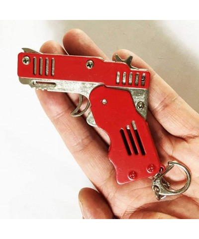 Rubber Band Gun Foldable All Metal Materials of Zinc-Iron Alloy Mini Compact can be Hung on Keychain $15.95 Gags & Practical ...