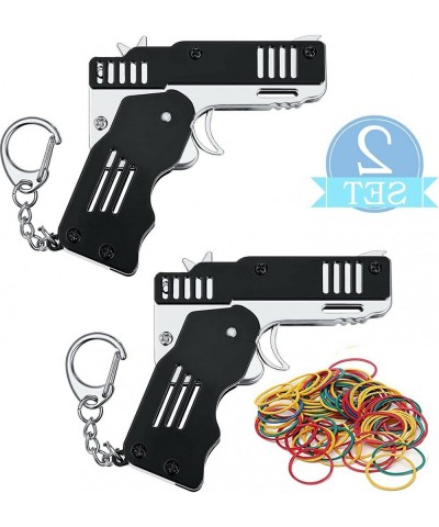 Rubber Band Gun Foldable All Metal Materials of Zinc-Iron Alloy Mini Compact can be Hung on Keychain $15.95 Gags & Practical ...