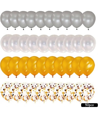 66 Pieces Welcome Back Balloon Banner Decorations Kit with Gold Welcome Back and Star Banner Gold Silver Confetti Glitter Bal...