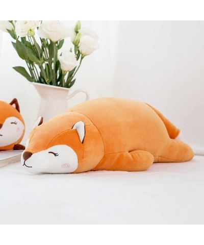 Stuffed Animal Fox Plush Toy Pillow Hugging Pillow Sleeping Comfort Cushion Kawaii Soft Plush for Kids Birthday Gift (23 inch...