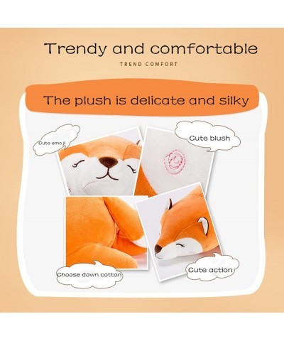 Stuffed Animal Fox Plush Toy Pillow Hugging Pillow Sleeping Comfort Cushion Kawaii Soft Plush for Kids Birthday Gift (23 inch...