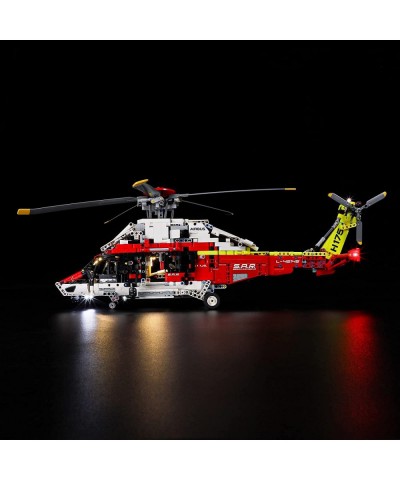 Led Lighting Kit for LEGO-42145 Airbus H175 Rescue Helicopter - Compatible with Lego Technic Building Blocks Model- Not Inclu...