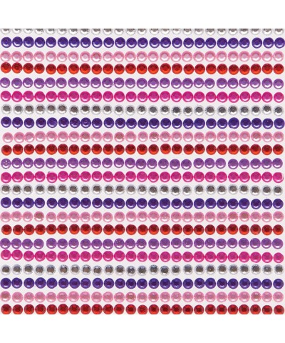 AT369 Red Pinks & Purple Self-Adhesive Gems - Pack of 900 Assorted Jewel Sticker Craft Embellishments for Kids Arts and Craft...