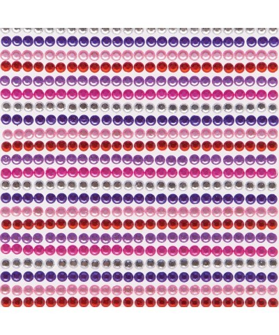 AT369 Red Pinks & Purple Self-Adhesive Gems - Pack of 900 Assorted Jewel Sticker Craft Embellishments for Kids Arts and Craft...