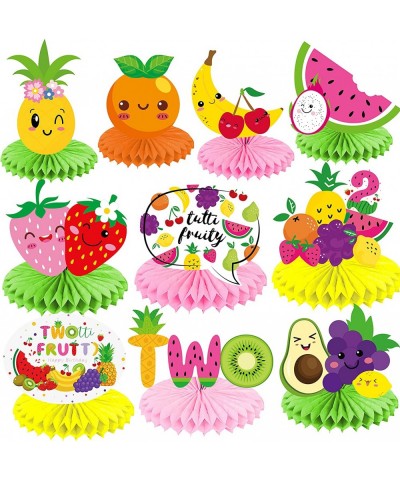 10Pcs Fruit Birthday Centerpieces Twotti Frutti Honeycomb Centerpieces for Fruit Party Decoration Twotti Frutti Decorations F...