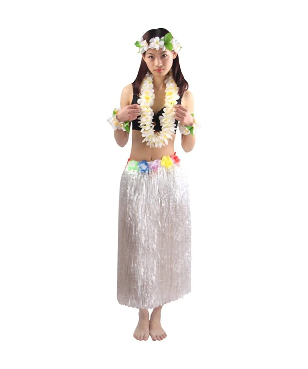 5pcs/ Set Women's Hawaiian Luau Elastic Grass Hula Skirt 80cm $29.29 Kids' Dress-Up Accessories