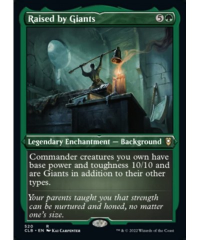 Magic: the Gathering - Raised by Giants (520) - Etched - Foil - Battle for Baldur's Gate $10.86 Trading Cards & Accessories