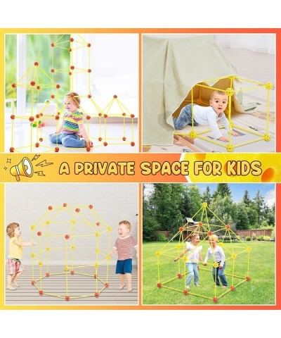 Kids Fort Building Kit Creative Construction STEM Toys DIY Building Play Tent Indoor and Outdoor Playhouse Educational Learni...