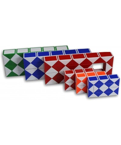 Magic Snake Cube Twist Puzzle Bundle of 6! 3 Mini Cubes and 3 Large Cubes (Bundle 6 Pack) $27.32 3-D Puzzles