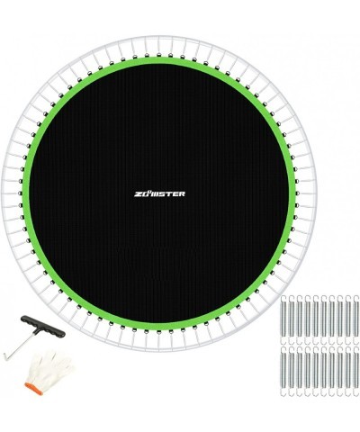 Trampoline Mat with 20pcs Springs Fits 15FT Round Trampoline with 96 V-Hooks Using 7" Springs Jumping Mat with Spring Tool an...