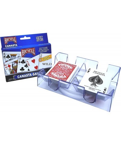 Canasta Games Playing Cards With 2 Deck Rotating Card Tray Holder Set $43.36 Card Games