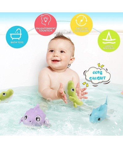 Bath Toys Cute Animal Baby Bathtub Wind Up Toys - 3 Pack Swimming Pool Bath Toys for Toddlers 1-3 Water Play Set Shower Beach...