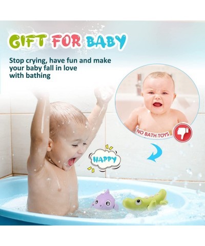 Bath Toys Cute Animal Baby Bathtub Wind Up Toys - 3 Pack Swimming Pool Bath Toys for Toddlers 1-3 Water Play Set Shower Beach...