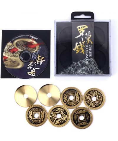 Coin Magic-Chinese LuohanQian Deluxe Chinese Ancient Coin Set Magic Tricks Appearing/Vanishing Close Up Magic Gimmick Magicia...