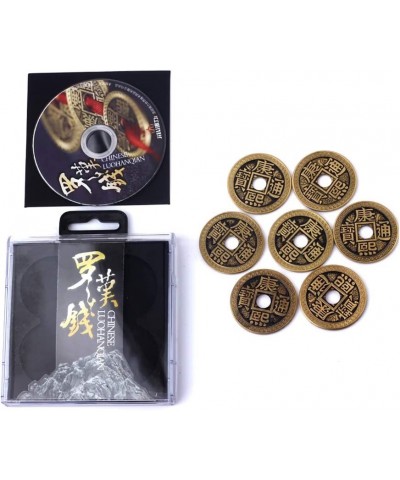 Coin Magic-Chinese LuohanQian Deluxe Chinese Ancient Coin Set Magic Tricks Appearing/Vanishing Close Up Magic Gimmick Magicia...