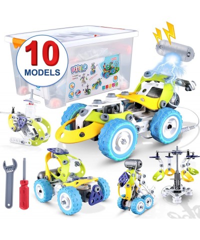 10 in 1 Building Toy Set STEAM Building Blocks with Electric Powered Motor for Children Boys Girls Construction Toys with Too...