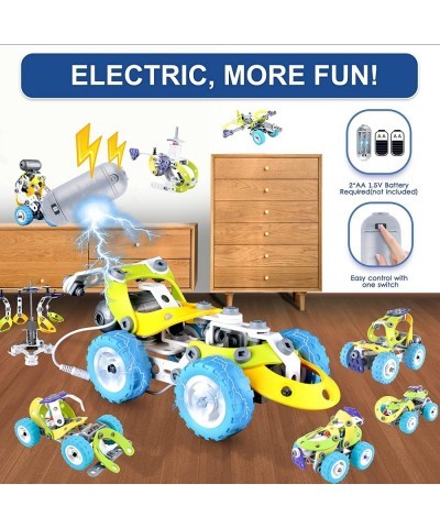 10 in 1 Building Toy Set STEAM Building Blocks with Electric Powered Motor for Children Boys Girls Construction Toys with Too...