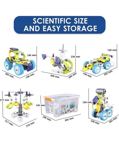 10 in 1 Building Toy Set STEAM Building Blocks with Electric Powered Motor for Children Boys Girls Construction Toys with Too...