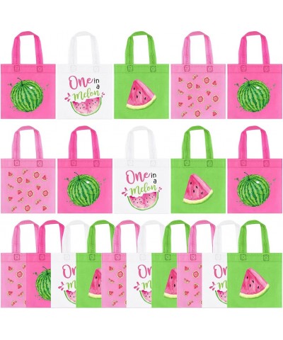 20Pcs Watermelon Party Favor Bags Reusable Summer Watermelon Gift Bags Watermelon Goodie Treat Candy Bags for Kids Summer Fru...