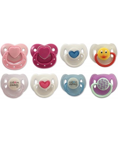 8 Pcs Magnetic Pacifiers Doll Accessories Dummy for Newborn Baby Dolls Reborn Doll Supplier Tiny Acrylics Dummy Reborn Baby D...