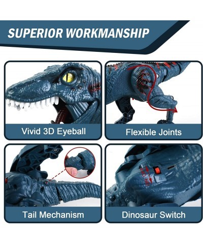 Remote Control Dinosaur Toys Kids - Jurassic Velociraptor Toys Imitates Walking and Sounds - Dinosaurs Toys for Boys Girls 3-...