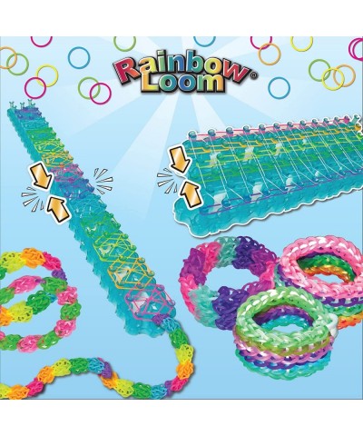 Rainbow Loom® DUO Combo with JEWEL Rubber Bands Collection Features 2 connectable Rainbow Looms to make LONGER and WIDER crea...