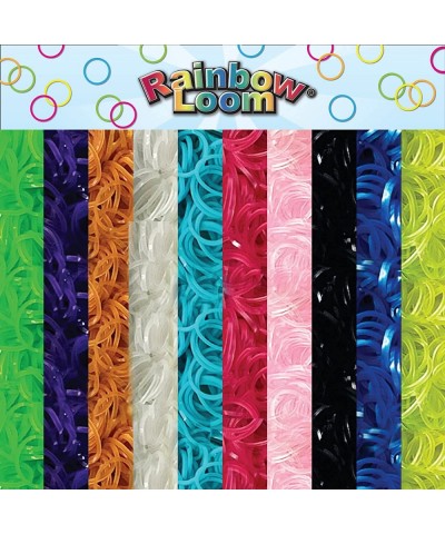 Rainbow Loom® DUO Combo with JEWEL Rubber Bands Collection Features 2 connectable Rainbow Looms to make LONGER and WIDER crea...