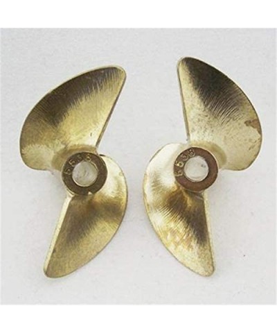 1pair Dia 36/37/38/40/42/45mm CW CCW 2-Blade Propeller Inner 4mm 4.76mm Copper Paddle for RC Model Catamaran Boats Boats Acce...