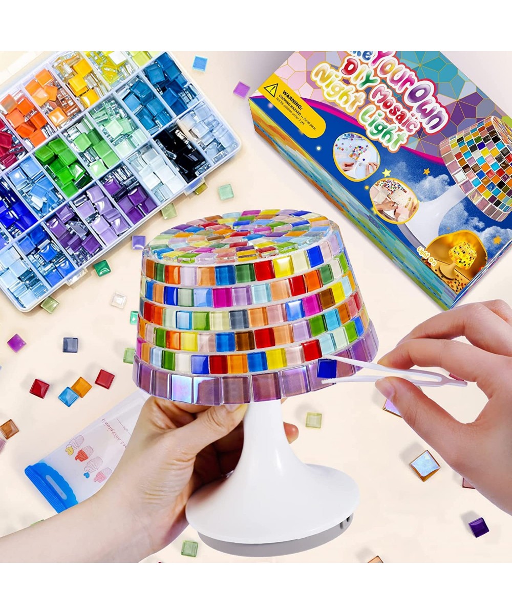 Make Your Own Mosaic Night Light Kit DIY Lamp Arts and Crafts Kit for Kids & Adult Creativity Rechargeable Turkish Table Lamp...