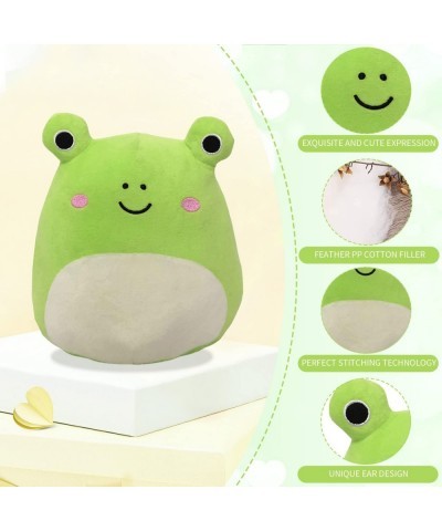 12" Cute Plush Toys 3D Frog Plush Stuffed Toy Frog Stuffed Animal Green Frog Plush Toys Pillow Soft Lumbar Back Cushion for H...