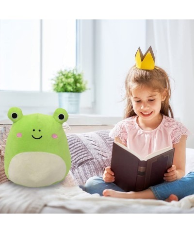 12" Cute Plush Toys 3D Frog Plush Stuffed Toy Frog Stuffed Animal Green Frog Plush Toys Pillow Soft Lumbar Back Cushion for H...