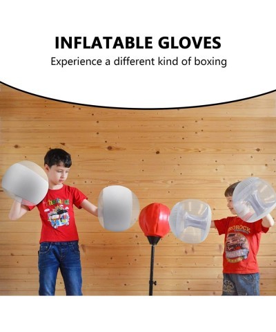 4 Pairs Inflatable Boxing Gloves for Kids Inflatable Boxing Gloves for Kids and Adults with Animal Collection Stickers Sports...