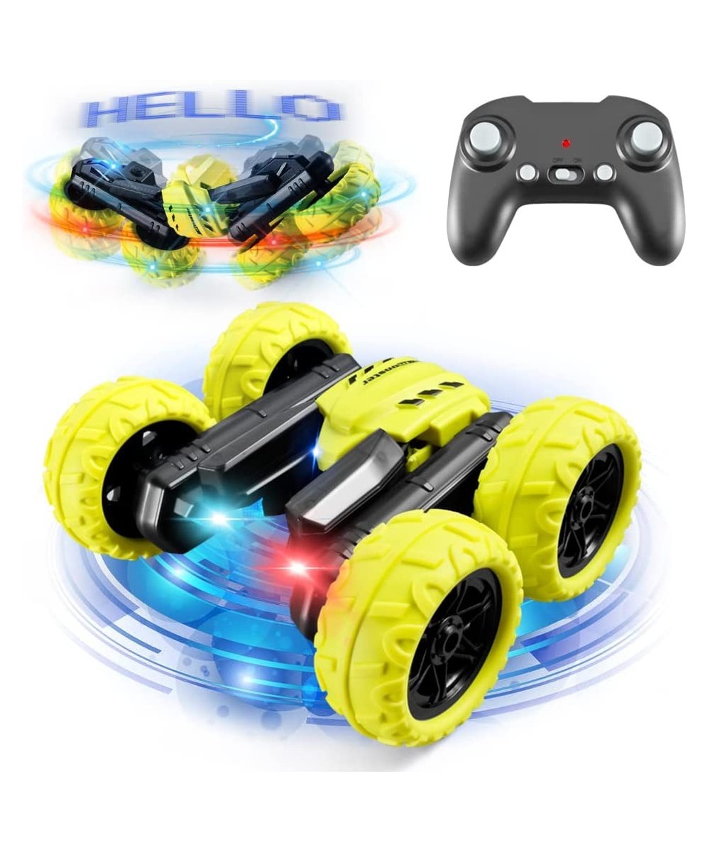 Remote Control Car for Kids 4WD RC Stunt Cars with 4 3D Hologram Effects 2.4G Double Sided 360 Degree Rotating Cool LED Light...