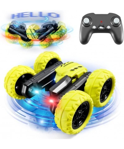 Remote Control Car for Kids 4WD RC Stunt Cars with 4 3D Hologram Effects 2.4G Double Sided 360 Degree Rotating Cool LED Light...