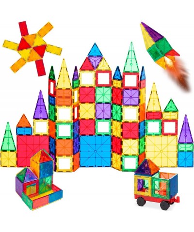 110-Piece Kids Colorful Magnetic Tiles Set 3D Construction Magnet Building Blocks Educational STEM Toy with Carrying Case $61...