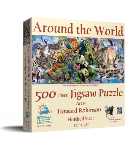 Around The World 500 pc Jigsaw Puzzle $26.71 Jigsaw Puzzles