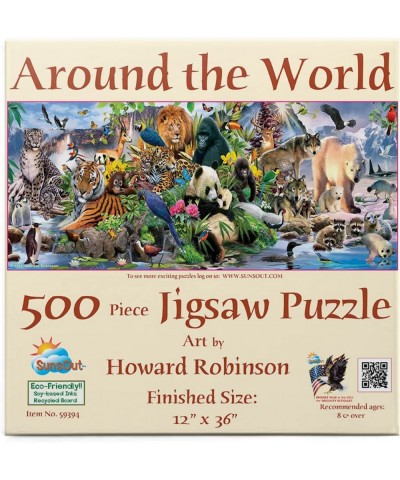 Around The World 500 pc Jigsaw Puzzle $26.71 Jigsaw Puzzles