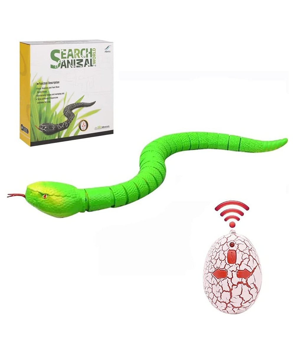 Rely2016 Realistic Remote Control RC Snake Toy Fast Moving Simulation Fake Rattlesnake Robotic Toy Battery Powered Snake-Egg ...