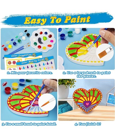 Kids Arts and Crafts Painting Kit 6 Pack Paint Your Own Plaster Stones for Kid Girl Ages 4-8 Creativity Art Supplies Christma...